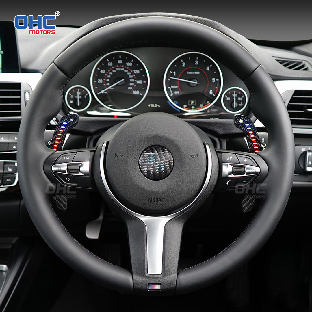 LED Magnetic Carbon Fiber Paddle Shifters For BMW F10 F06 F07 F11 F18 F12 F13 F01 F02 F30 F31 F32 F33 F34 2 3 4 5 6 7 Series G20 G30 G32 G38 G12 G01 G80 F90 F92 30 X3: G01 X4: G02 X5: G05 X6: G06 X7 G07 F20 F30 F32 F34 F36 F80 I8