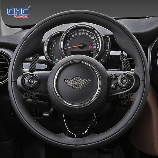 Magnetic Carbon Fiber Paddle Shifters For 02-06 Mini Cooper R50 R52 R53 F54 F55 F56 F57 F60 Cooper S/JCW