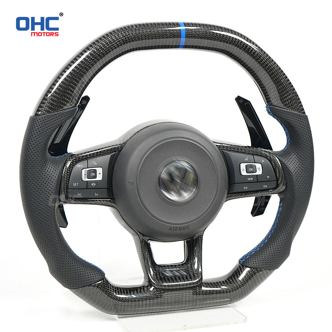 OHC Motors Carbon Fiber Steering Wheel for Volkswagen GTI MK7