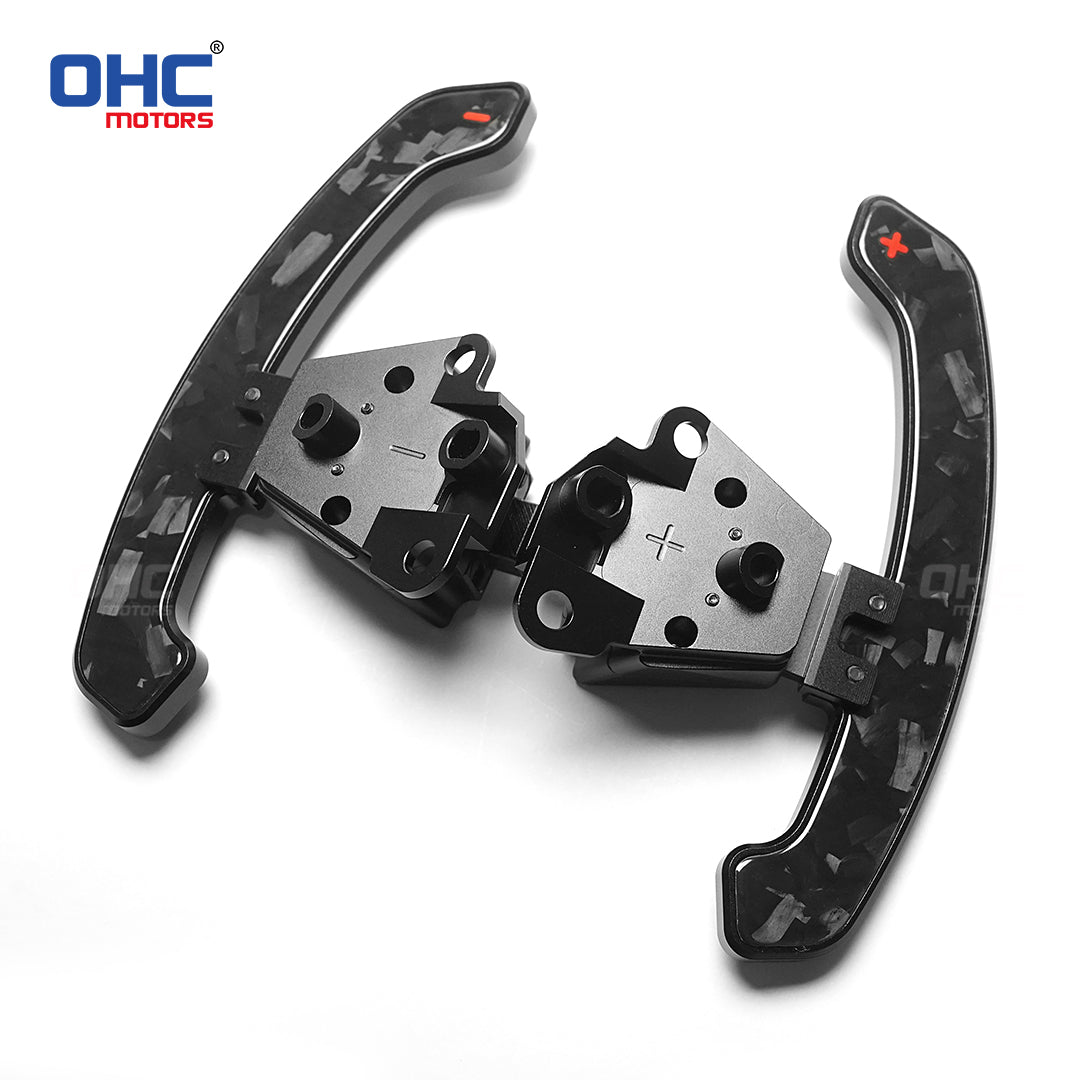 Glossy Carbon Fiber & Aluminum Alloy Magentic Paddle Shifters For Lexus IS NX RC 200 250 300 350 for TOYOTA 86 BRZ