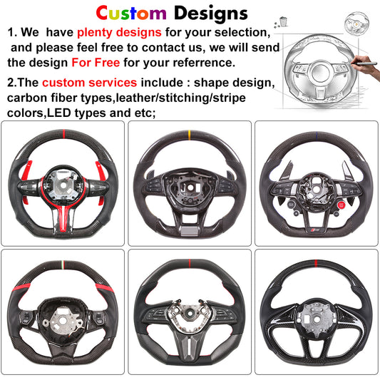 Volante de fibra de carbono para Porsche Cayenne