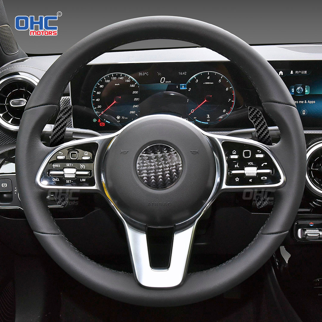 Carbon Fiber Magnetic Paddle Shifters For Mercedes Benz W205,S205, W213, N293, W24, C117, X117, C238, A238, C257 Class: C E EQC B CLA GLE GLS