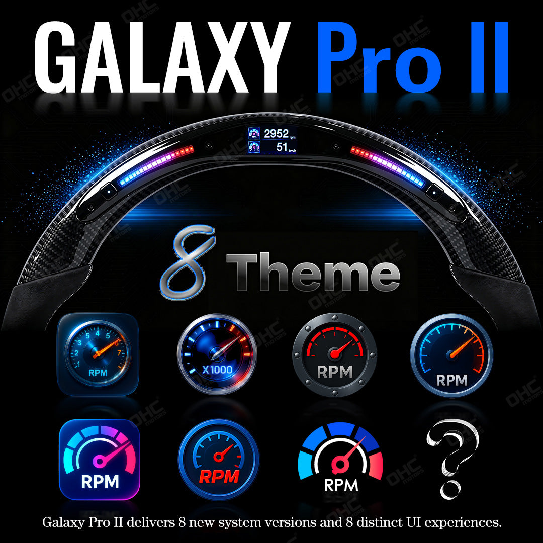 Galaxy Pro II LED Display Steering Wheel Kit Suitable For All Models After 2000 Intelligent Driving Data Display LED Steering