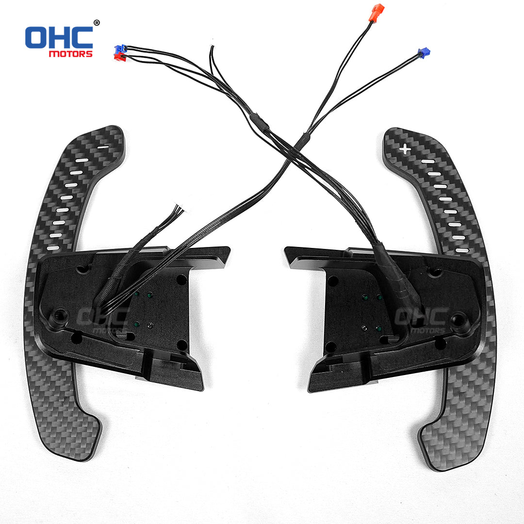 OHC Motors Carbon Fiber LED Magnetic Paddle Shifters For Volkswagen GTI Golf 7 Golf R MK7/7.5 VW Polo GTI Scirocco