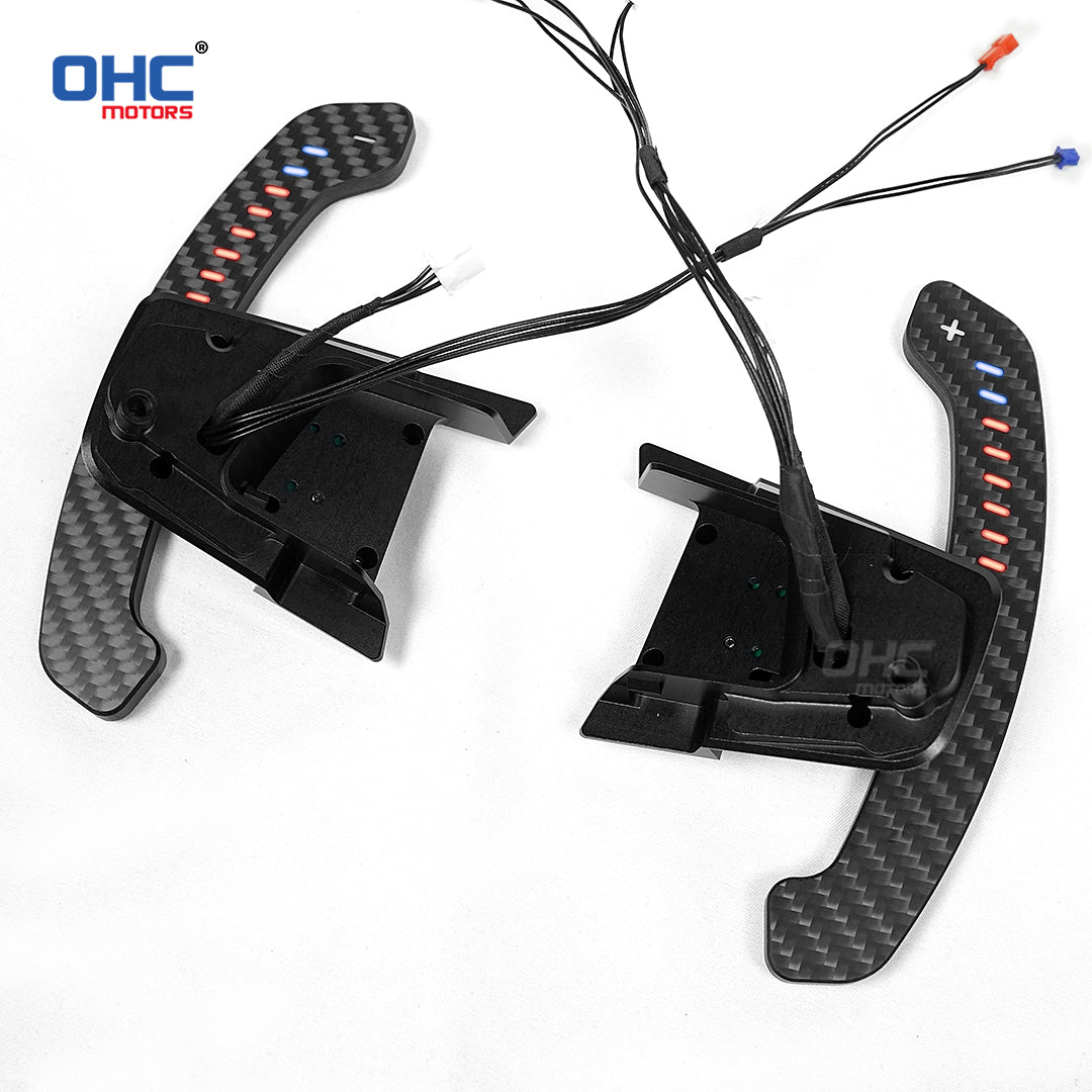 OHC Motors Carbon Fiber LED Magnetic Paddle Shifters For Volkswagen GTI Golf 7 Golf R MK7/7.5 VW Polo GTI Scirocco