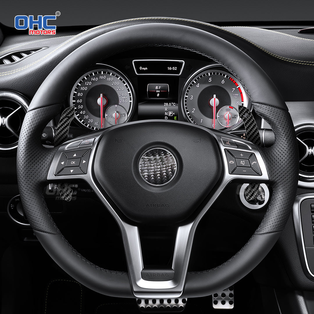 Carbon Fiber Magnetic Paddle Shifters For Mercedes Benz X156 X204 C117 X117 W218 X218 R231 Class:GLA GLK CLA CLS SL