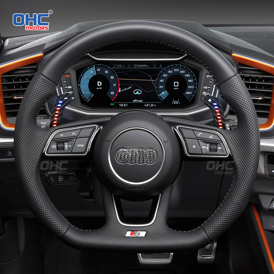 Magnetic LED Paddle Shifters for Audi RS3 RS4 RS5 S3 S4 S5 2017+ Audi S3 S4 S5 RS3 RS4 RS5 RS6 A4L