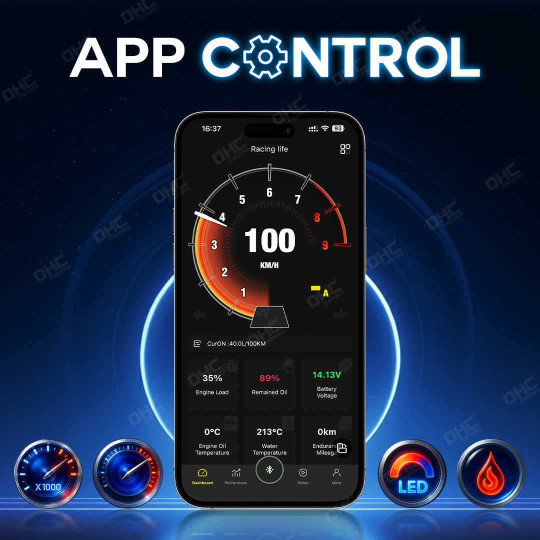Galaxy Pro II LED Display Steering Wheel Kit Suitable For All Models After 2000 Intelligent Driving Data Display LED Steering