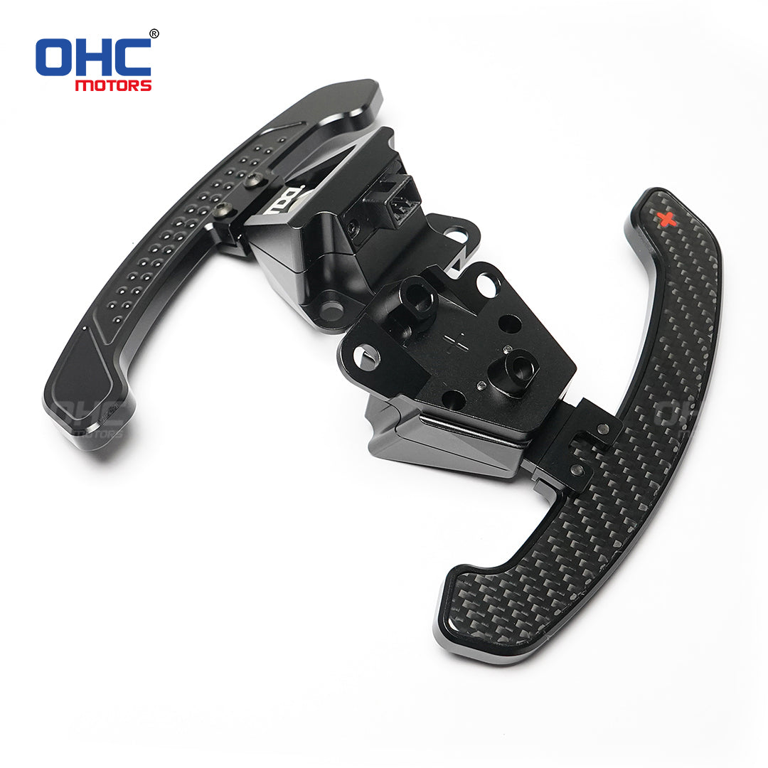 Glossy Carbon Fiber & Aluminum Alloy Magentic Paddle Shifters For Lexus IS NX RC 200 250 300 350 for TOYOTA 86 BRZ