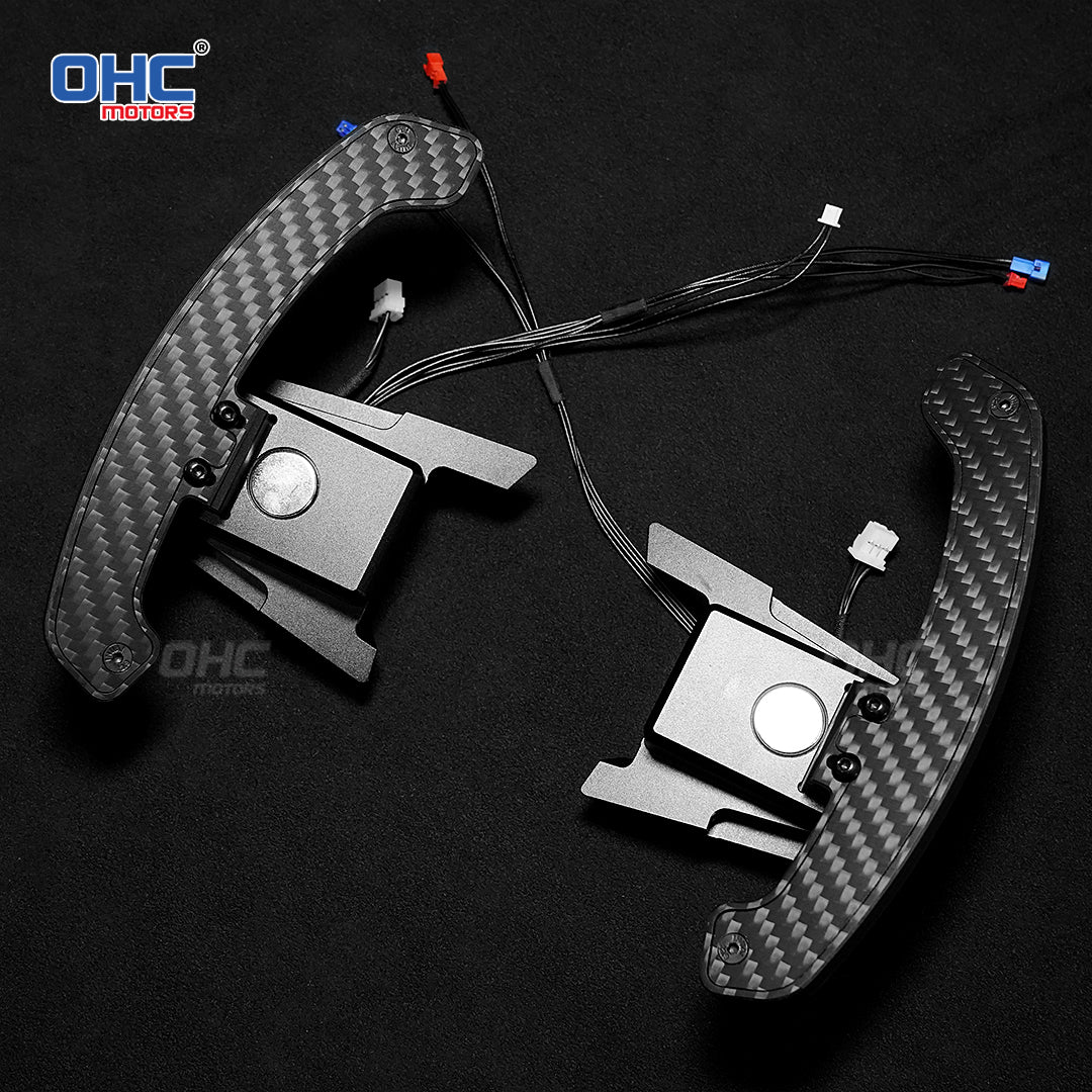 OHC Motors Carbon Fiber LED Magnetic Paddle Shifters For Volkswagen GTI Golf 7 Golf R MK7/7.5 VW Polo GTI Scirocco