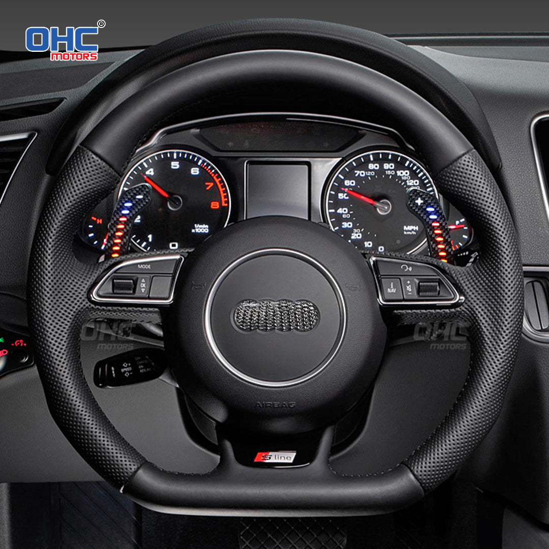 Magnetic LED Paddle Shifters for Audi A1 A2 A4 A5 A6 A7 S1 S4 S5 S6 S7 RS6 RS7 A5 RS3 RS4 TT RS Q5 Q7 A8 S Line