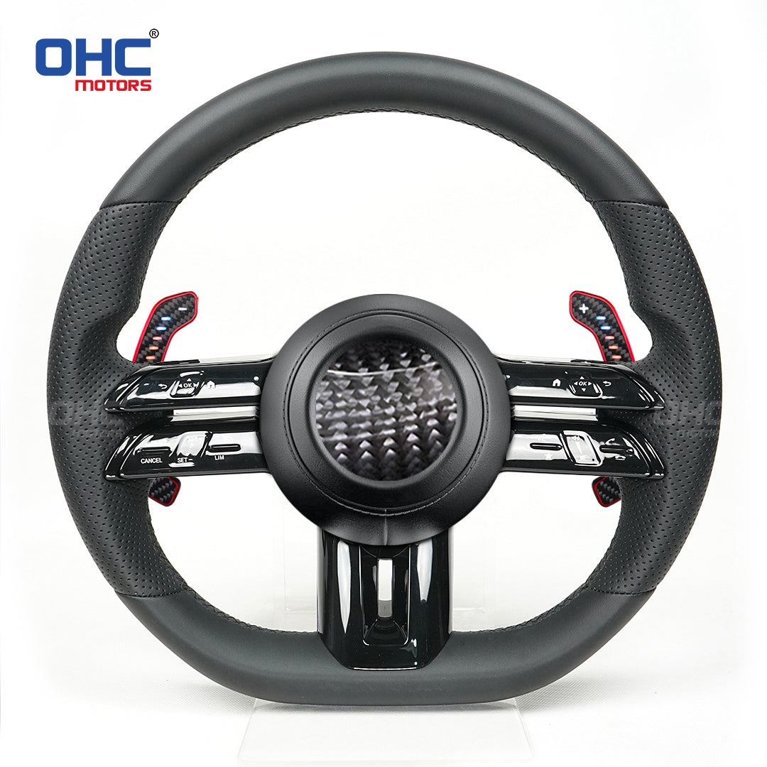 LED Magnetic Carbon Fiber Paddle Shifters For Mercedes Benz G63 2025 E CLS C-Class W213/W214 W223 W206 SUV W167 X167 2024