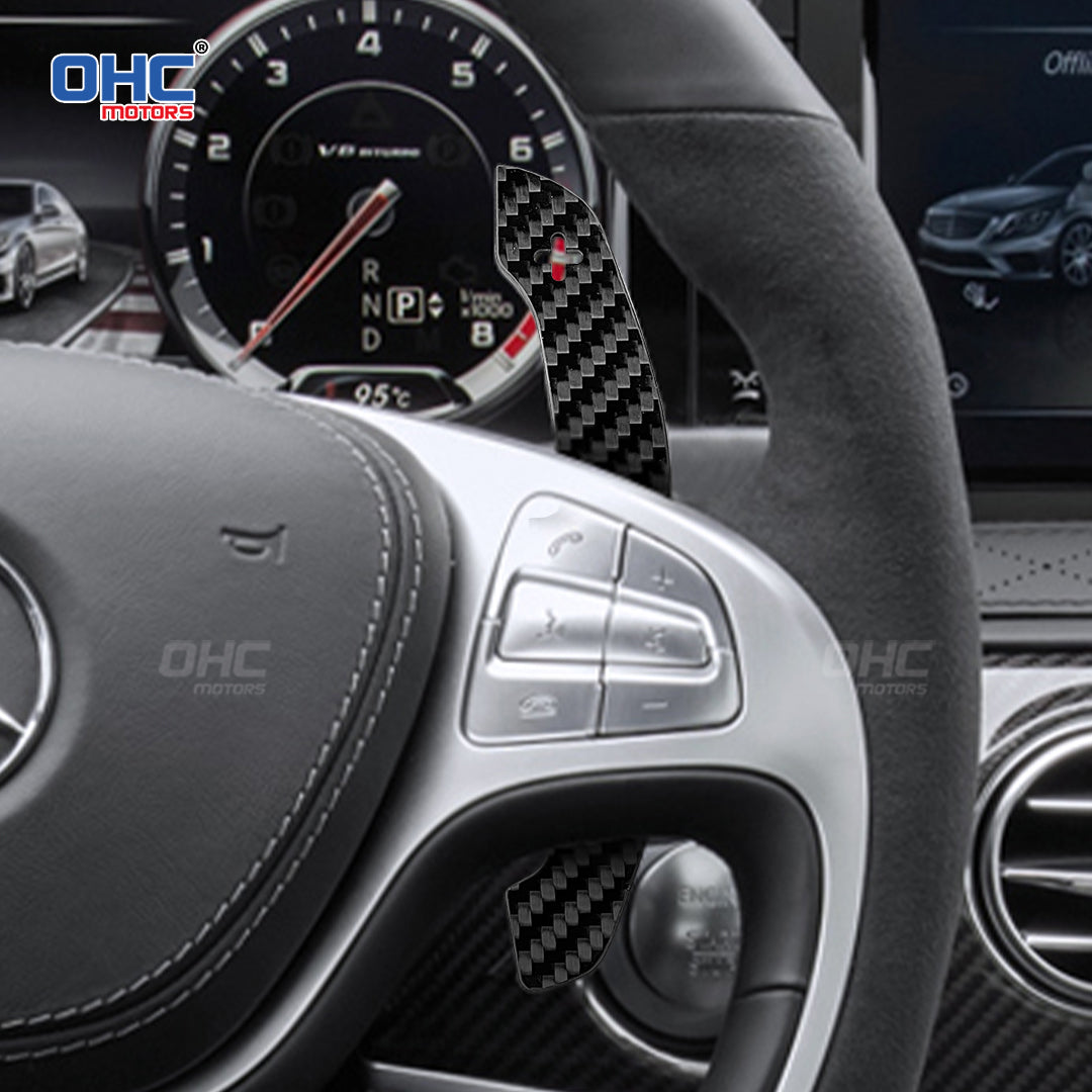 Carbon Fiber Magnetic Paddle Shifters For Mercedes Benz W221, Class: S AMG