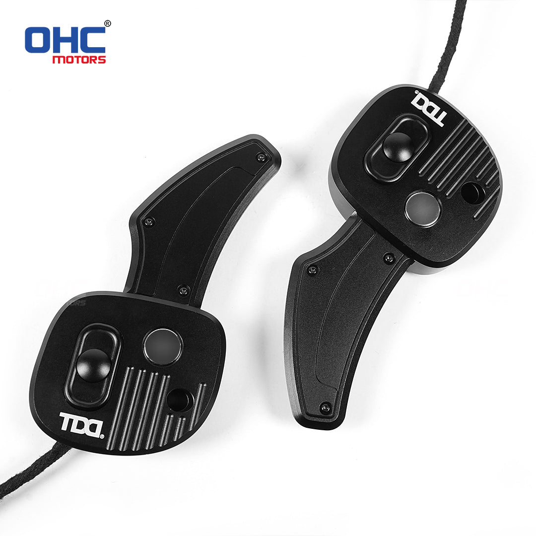 LED Magnetic Carbon Fiber Paddle Shifters For Dodge Challenger Charger Jeep Durango Grand Cherokee Chrysler 300 SRT Hellcat