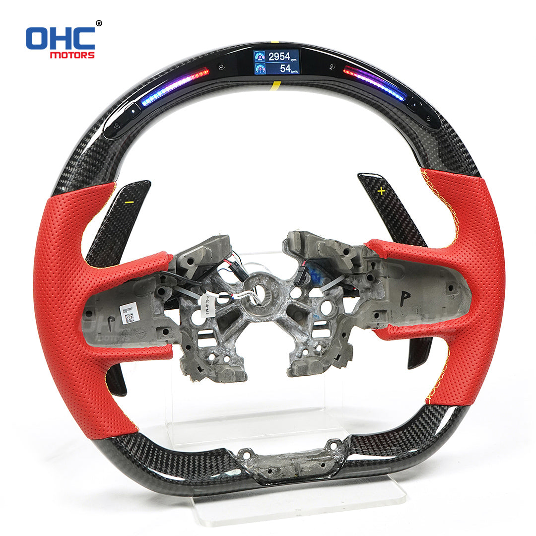 OHC Motors Carbon Fiber LED Steering Wheel for Lotus Emira