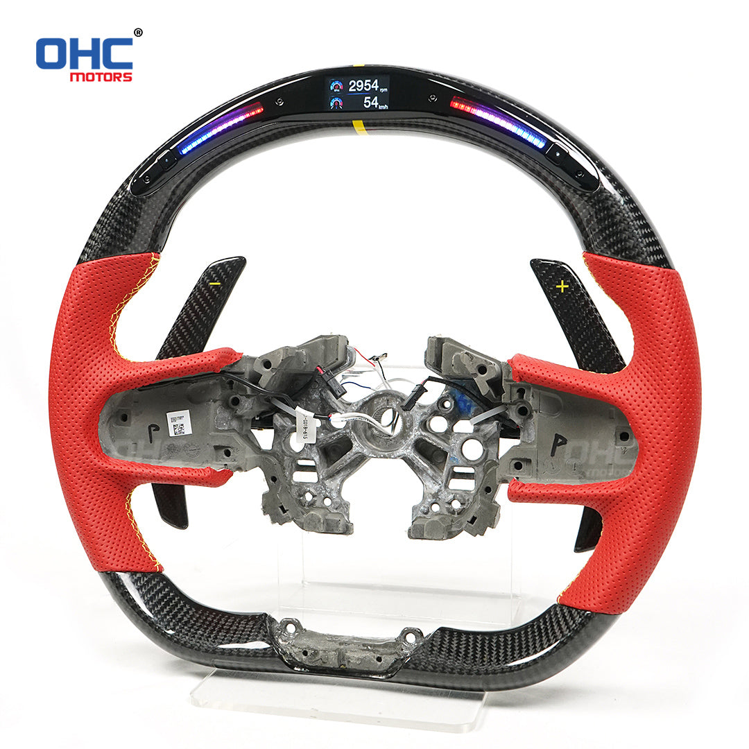 OHC Motors Carbon Fiber LED Steering Wheel for Lotus Emira