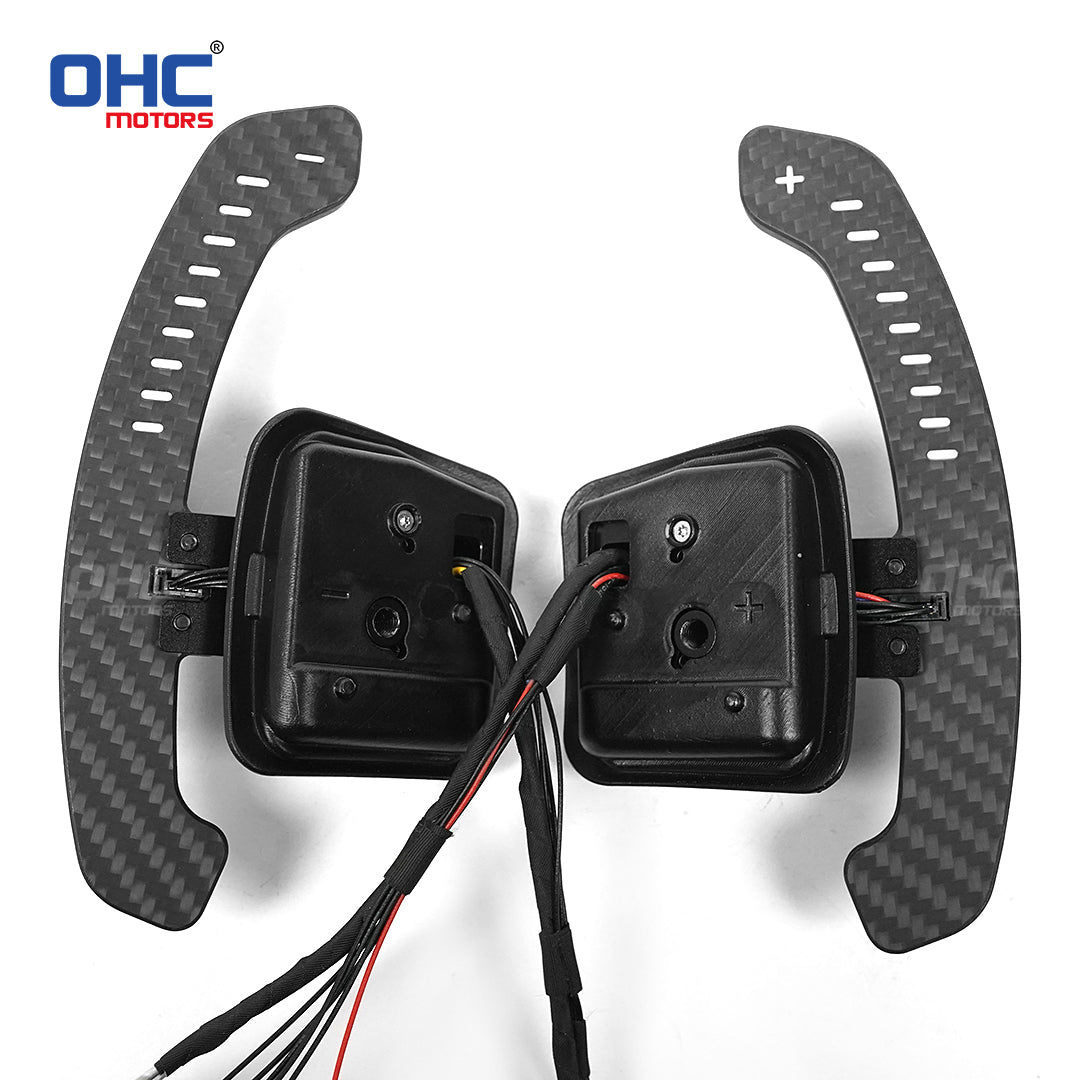 LED Magnetic Carbon Fiber Paddle Shifters ForBMW E90 M3 E92 M3 E93 M3 X5M X6M E70 E71 Steering Wheel Shift Paddle（副本）