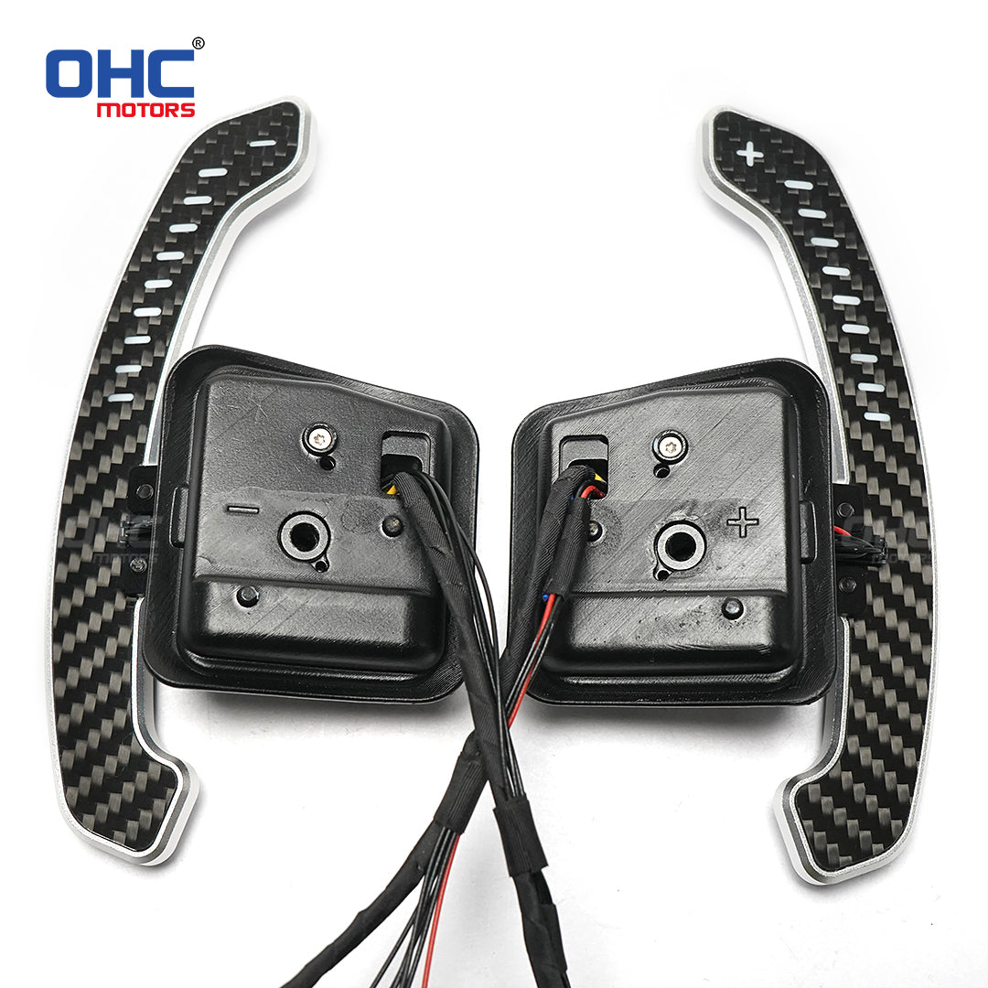 LED Magnetic Carbon Fiber Paddle Shifters ForBMW E90 M3 E92 M3 E93 M3 X5M X6M E70 E71 Steering Wheel Shift Paddle（副本）