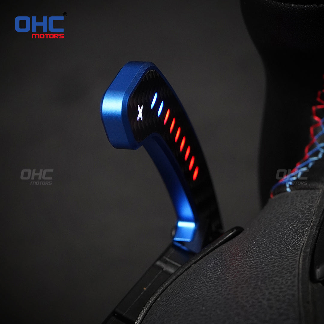 LED Magnetic Carbon Fiber Paddle Shifters ForBMW E90 M3 E92 M3 E93 M3 X5M X6M E70 E71 Steering Wheel Shift Paddle（副本）