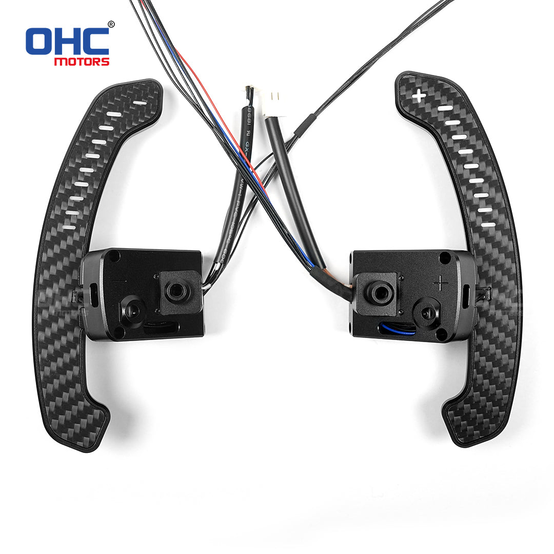 LED Magnetic Carbon Fiber Paddle Shifters For Nissan