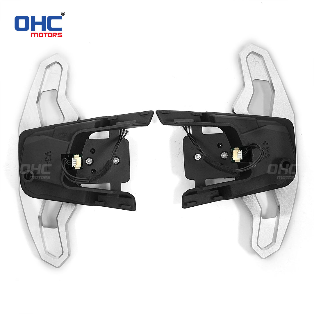 Magnetic Carbon Fiber Paddle Shifters For Volkswagen Golf 7 MK7.5 GTI Golf R Scirocco Arteon Red / Black / Blue / Silver Aluminum Alloy