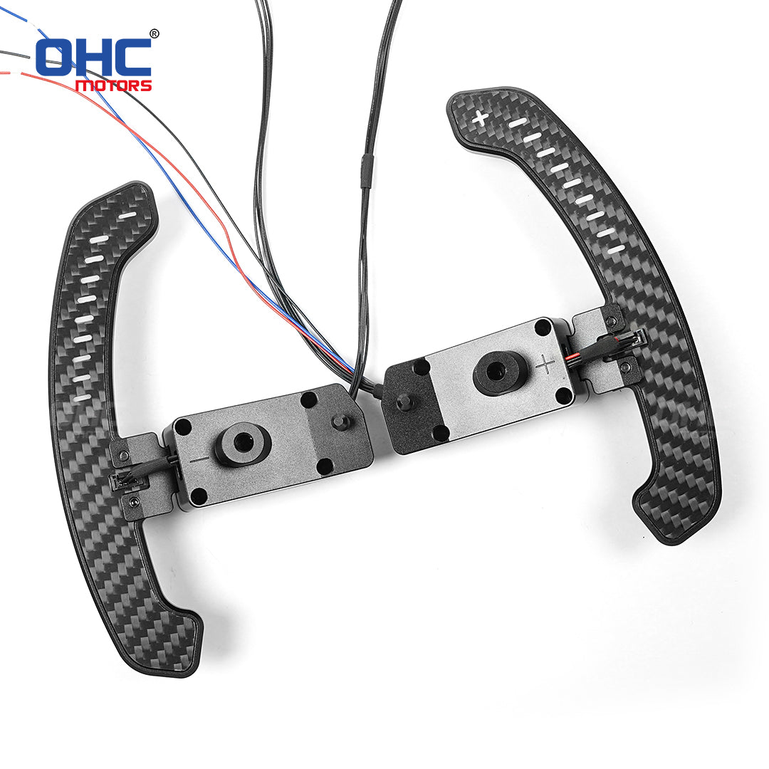 LED Magnetic Carbon Fiber Paddle Shifters For Toyota YARIS GR 2020-2024