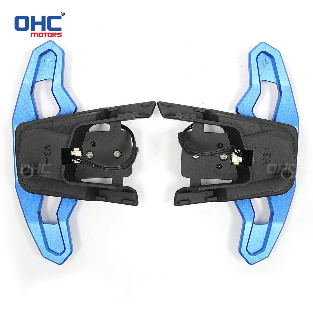 Magnetic Carbon Fiber Paddle Shifters For Volkswagen Golf 7 MK7.5 GTI Golf R Scirocco Arteon Red / Black / Blue / Silver Aluminum Alloy