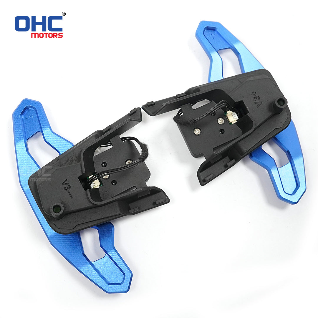 Magnetic Carbon Fiber Paddle Shifters For Volkswagen Golf 7 MK7.5 GTI Golf R Scirocco Arteon Red / Black / Blue / Silver Aluminum Alloy