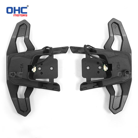 Magnetic Carbon Fiber Paddle Shifters For Volkswagen Golf 7 MK7.5 GTI Golf R Scirocco Arteon Red / Black / Blue / Silver Aluminum Alloy