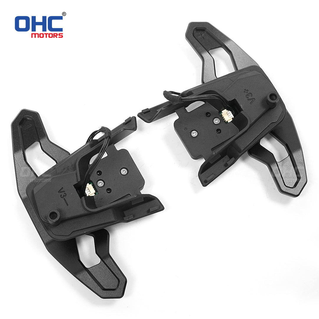Magnetic Carbon Fiber Paddle Shifters For Volkswagen Golf 7 MK7.5 GTI Golf R Scirocco Arteon Red / Black / Blue / Silver Aluminum Alloy