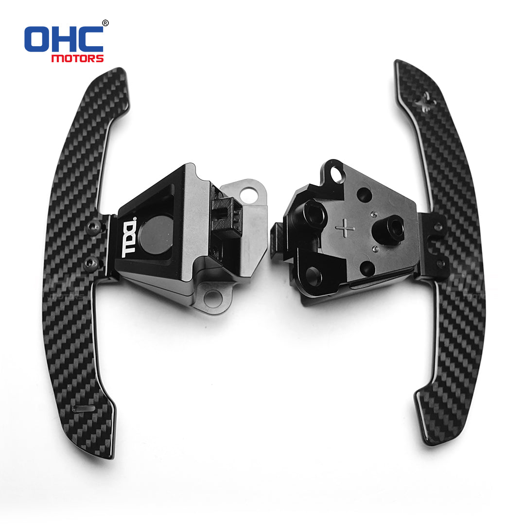 OHC 3MM Glossy Carbon Fiber Magnetic Steering Wheel Paddle Shifters For Lexus IS NX RC 200 250 300 350 for TOYOTA 86 BRZ