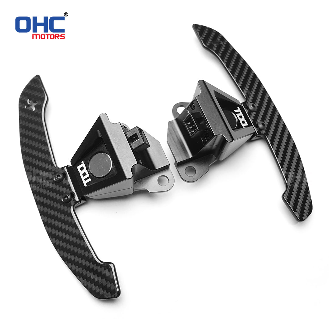 OHC 3MM Glossy Carbon Fiber Magnetic Steering Wheel Paddle Shifters For Lexus IS NX RC 200 250 300 350 for TOYOTA 86 BRZ