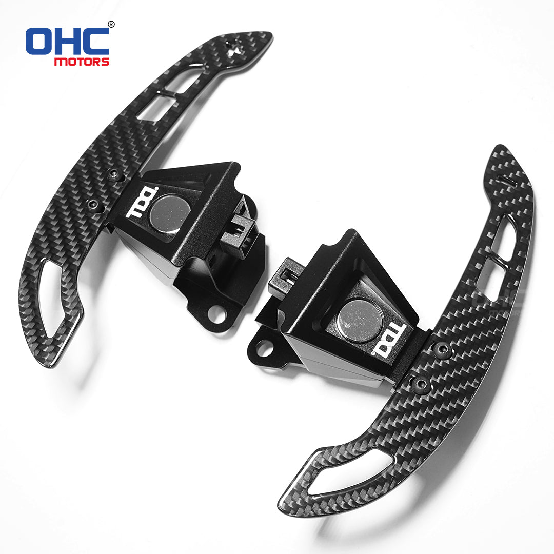 OHC 3MM Glossy Carbon Fiber Magnetic Steering Wheel Paddle Shifters For Lexus IS NX RC 200 250 300 350 for TOYOTA 86 BRZ