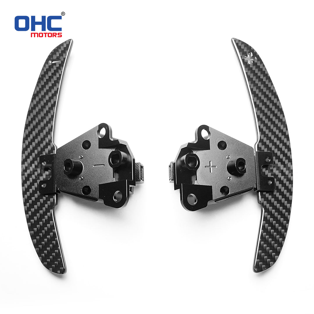 OHC 3MM Glossy Carbon Fiber Magnetic Steering Wheel Paddle Shifters For Lexus IS NX RC 200 250 300 350 for TOYOTA 86 BRZ