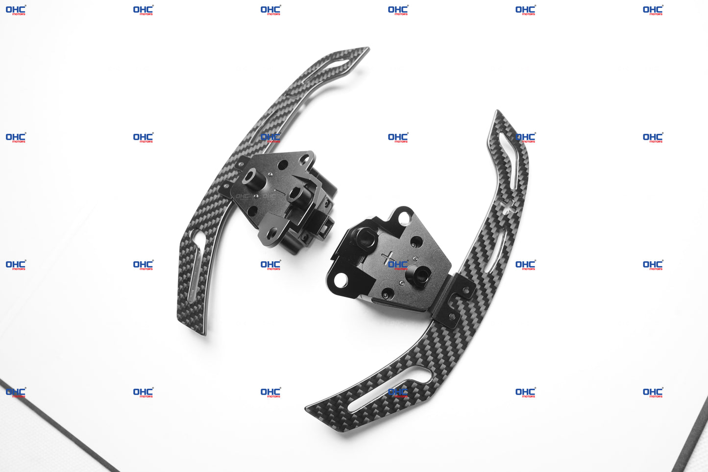 OHC 3MM Glossy Carbon Fiber Magnetic Steering Wheel Paddle Shifters For Lexus IS NX RC 200 250 300 350 for TOYOTA 86 BRZ