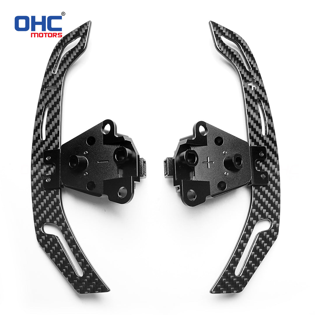 OHC 3MM Glossy Carbon Fiber Magnetic Steering Wheel Paddle Shifters For Lexus IS NX RC 200 250 300 350 for TOYOTA 86 BRZ