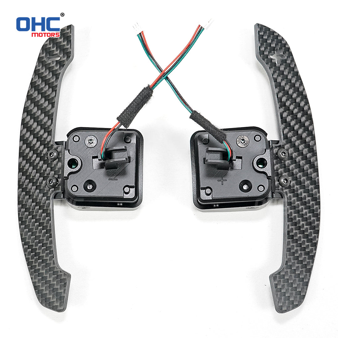 Magnetic Carbon Fiber Paddle Shifters For Audi A1 A2 A3 A4 A5 A8 Q2 Q3 Q4 Q5 Q7 Q8 S1 S2 S3 S4 S5 SQ5 SQ7 SQ8 RS1 RS2 RS3 RS4 RS5 RSQ5