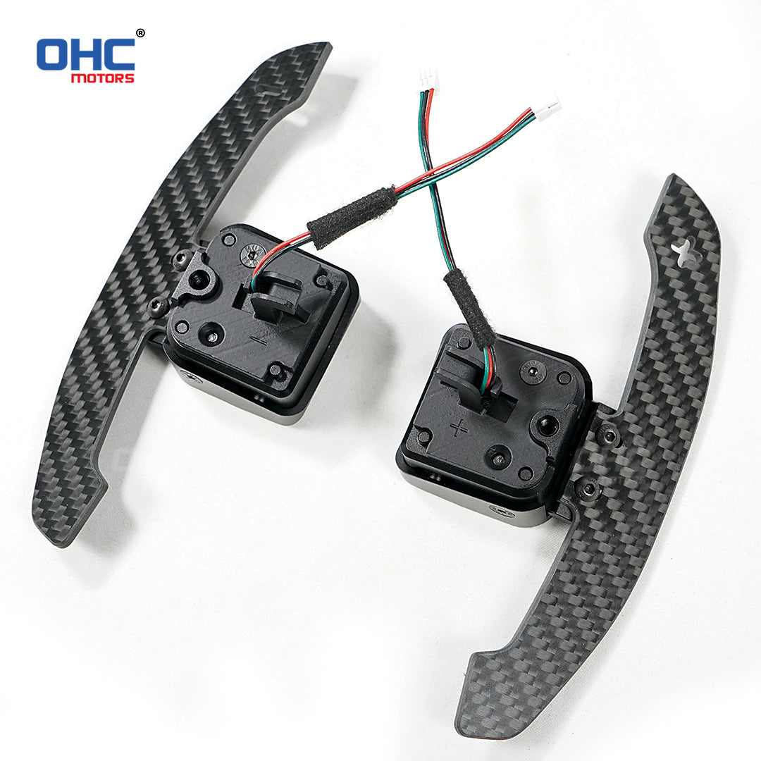 Magnetic Carbon Fiber Paddle Shifters For Audi A1 A2 A3 A4 A5 A8 Q2 Q3 Q4 Q5 Q7 Q8 S1 S2 S3 S4 S5 SQ5 SQ7 SQ8 RS1 RS2 RS3 RS4 RS5 RSQ5