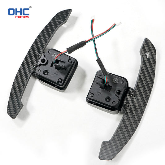 Magnetic Carbon Fiber Paddle Shifters For Audi A1 A2 A3 A4 A5 A8 Q2 Q3 Q4 Q5 Q7 Q8 S1 S2 S3 S4 S5 SQ5 SQ7 SQ8 RS1 RS2 RS3 RS4 RS5 RSQ5