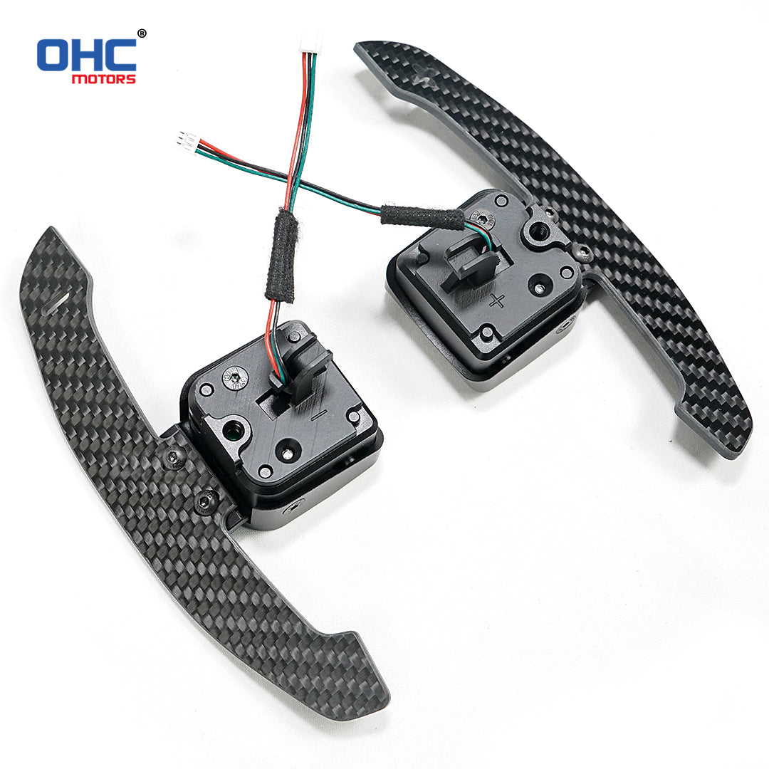 Magnetic Carbon Fiber Paddle Shifters For Audi A1 A2 A3 A4 A5 A8 Q2 Q3 Q4 Q5 Q7 Q8 S1 S2 S3 S4 S5 SQ5 SQ7 SQ8 RS1 RS2 RS3 RS4 RS5 RSQ5