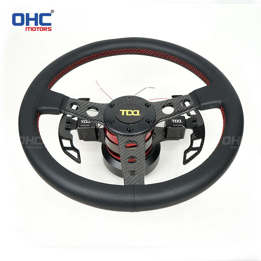 Car Modification Quick Release Steering Wheel Carbon Fiber Magnetic Paddles with Plane Steering Wheel Shift Paddles Universal