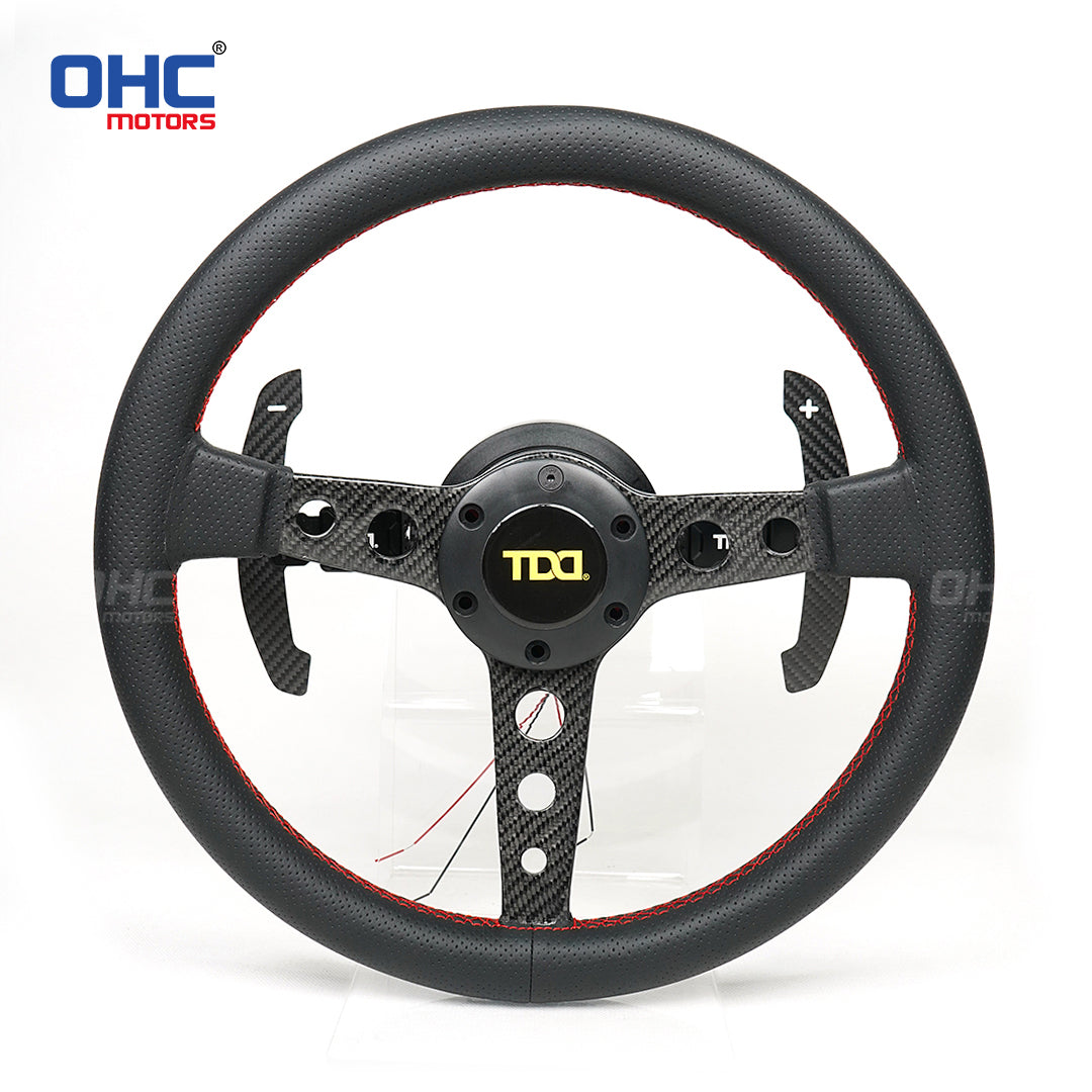 Car Modification Quick Release Steering Wheel Carbon Fiber Magnetic Paddles with Plane Steering Wheel Shift Paddles Universal