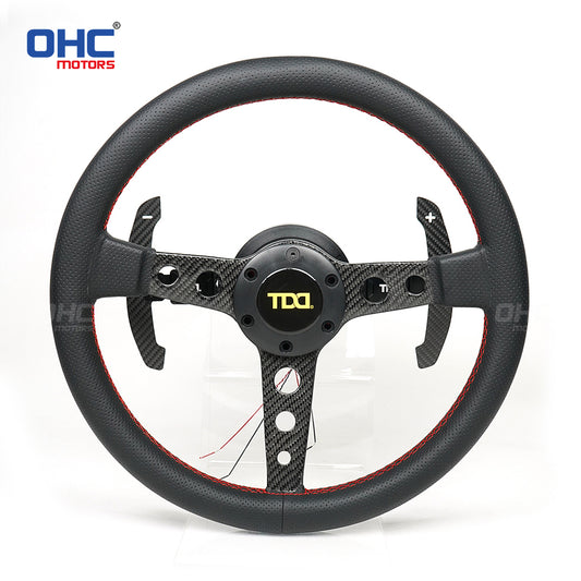 Car Modification Quick Release Steering Wheel Carbon Fiber Magnetic Paddles with Plane Steering Wheel Shift Paddles Universal