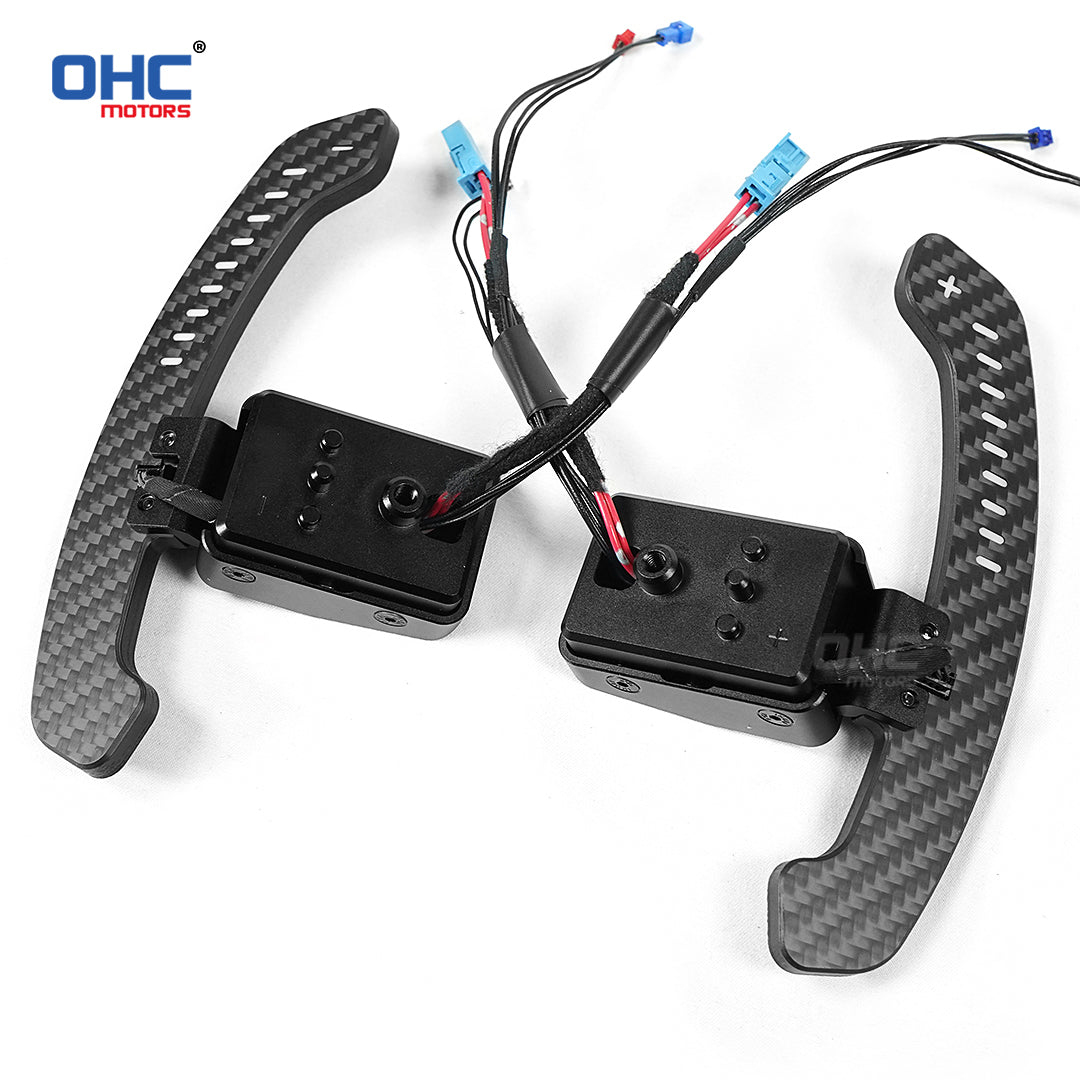 LED Magnetic Carbon Fiber Paddle Shifters For BMW 7 Series G11/G12 7-S ...
