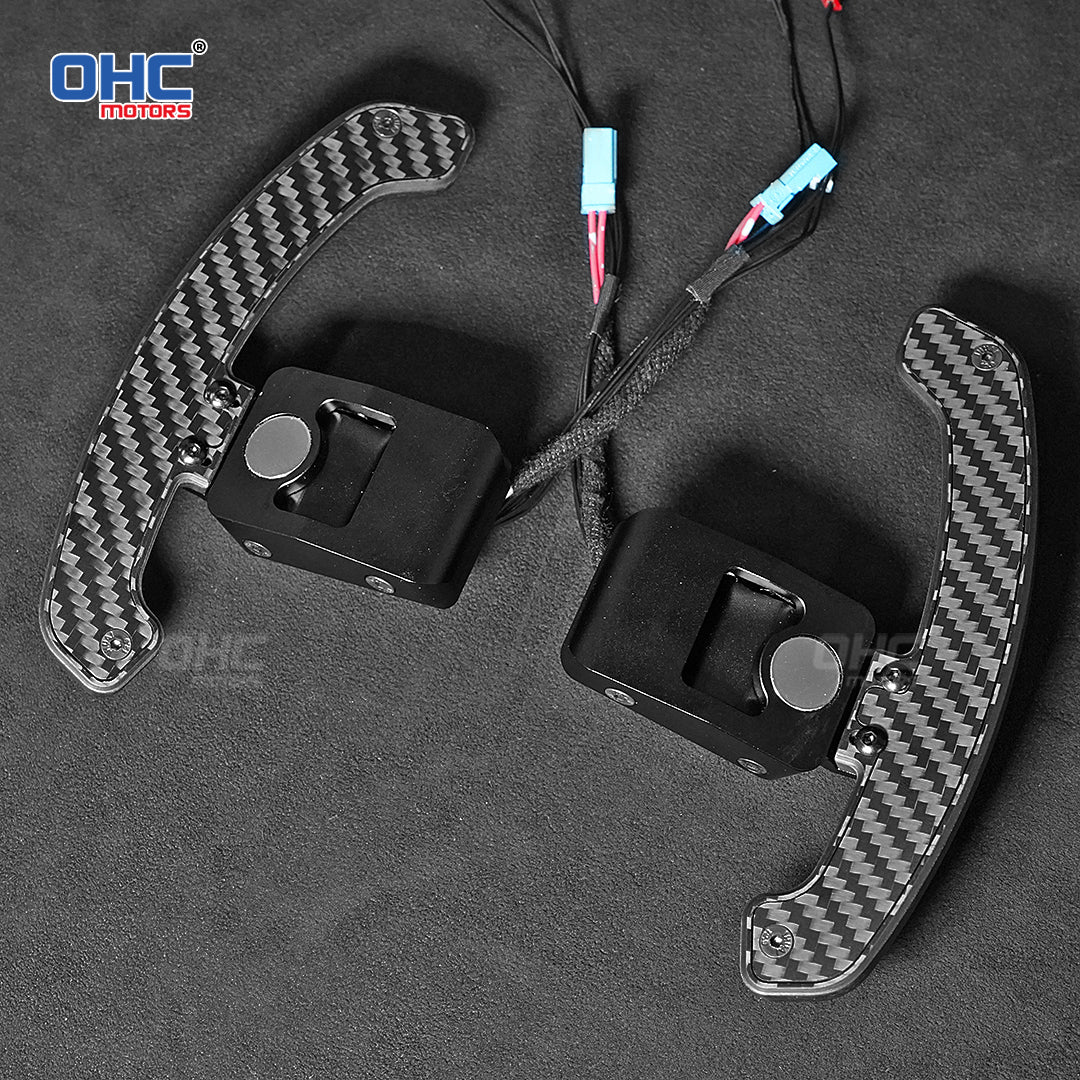 LED Magnetic Carbon Fiber Paddle Shifters For BMW F10 F06 F07 F11 F18 F12 F13 F01 F02 F30 F31 F32 F33 F34 2 3 4 5 6 7 Series G20 G30 G32 G38 G12 G01 G80 F90 F92 30 X3: G01 X4: G02 X5: G05 X6: G06 X7 G07 F20 F30 F32 F34 F36 F80 I8