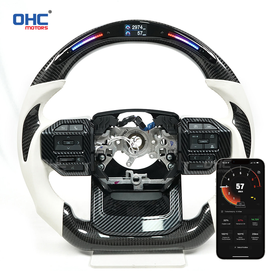 OHC Motors Led Light Up Steering Wheel  for Toyota Prado