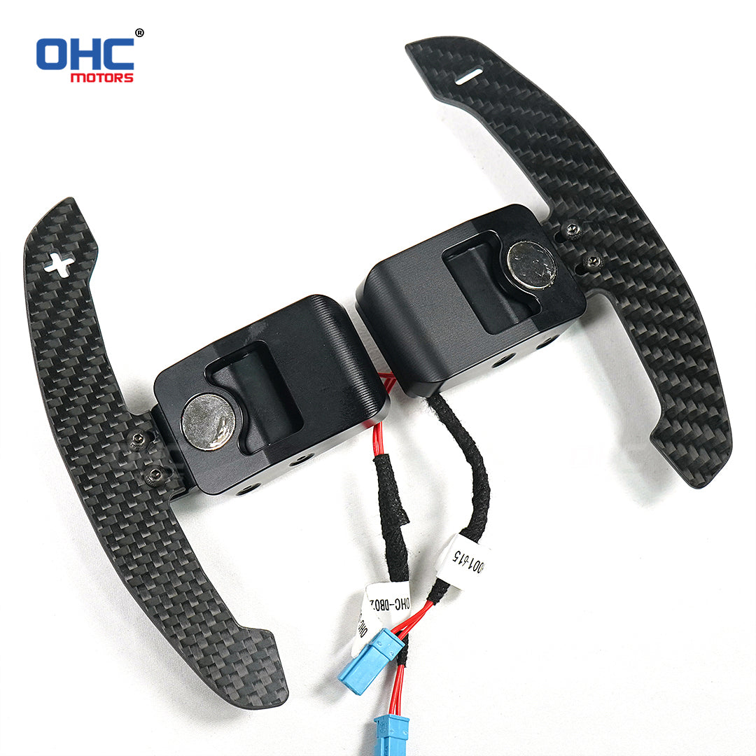 Magnetic Carbon Fiber Paddle Shifters For BMW F10 F06 F07 F11 F18 F12 F13 F01 F02 F30 F31 F32 F33 F34 2 3 4 5 6 7 Series G20 G30 G32 G38 G12 G01 G80 F90 F92 30 X3: G01 X4: G02 X5: G05 X6: G06 X7 G07 F20 F30 F32 F34 F36 F80 I8