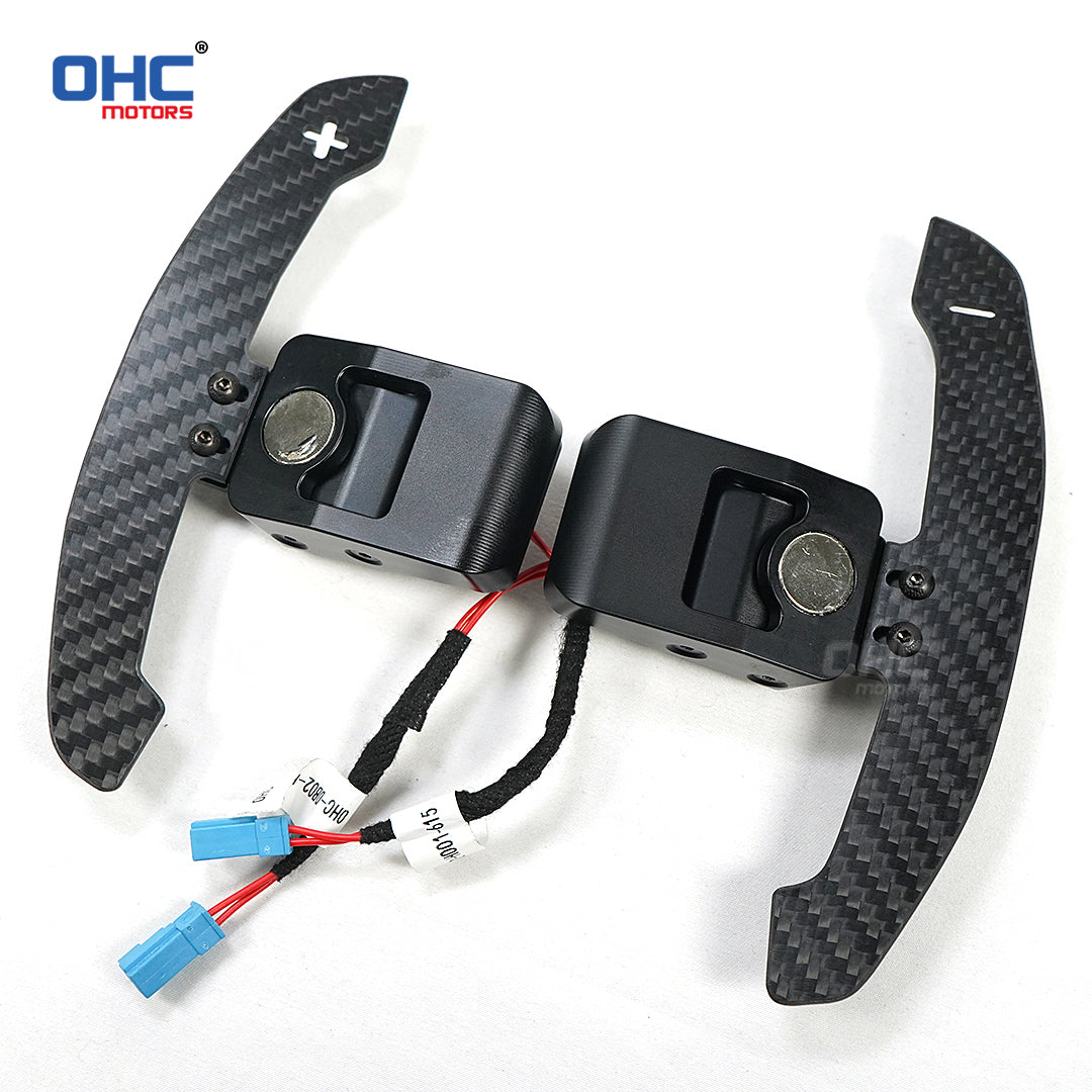 Magnetic Carbon Fiber Paddle Shifters For BMW F10 F06 F07 F11 F18 F12 F13 F01 F02 F30 F31 F32 F33 F34 2 3 4 5 6 7 Series G20 G30 G32 G38 G12 G01 G80 F90 F92 30 X3: G01 X4: G02 X5: G05 X6: G06 X7 G07 F20 F30 F32 F34 F36 F80 I8