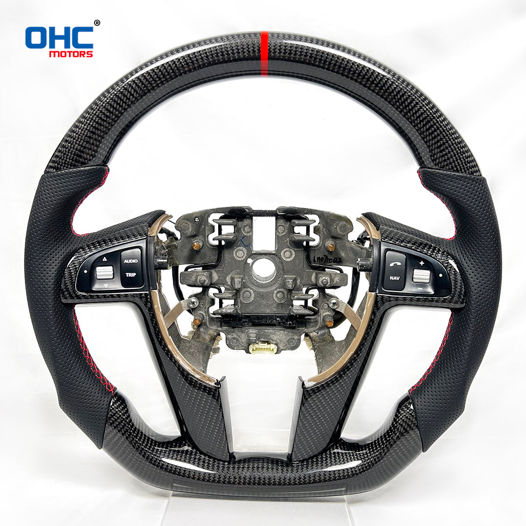 OHC Motors CARBON FIBER STEERING WHEEL for Cheverolet Capr VE COMMODORE HSV E1/2 /3 /Pontiac G8 2008/9 / Holden Commodore (VE) 2006-2012
