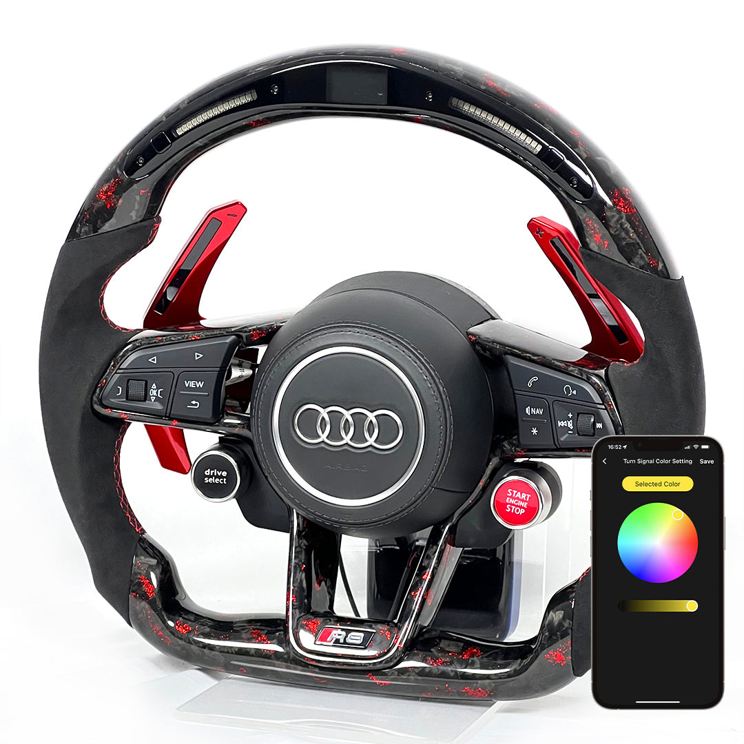 OHC Motors Carbon Fiber Steering Wheel for Audi R8 TTRS TT